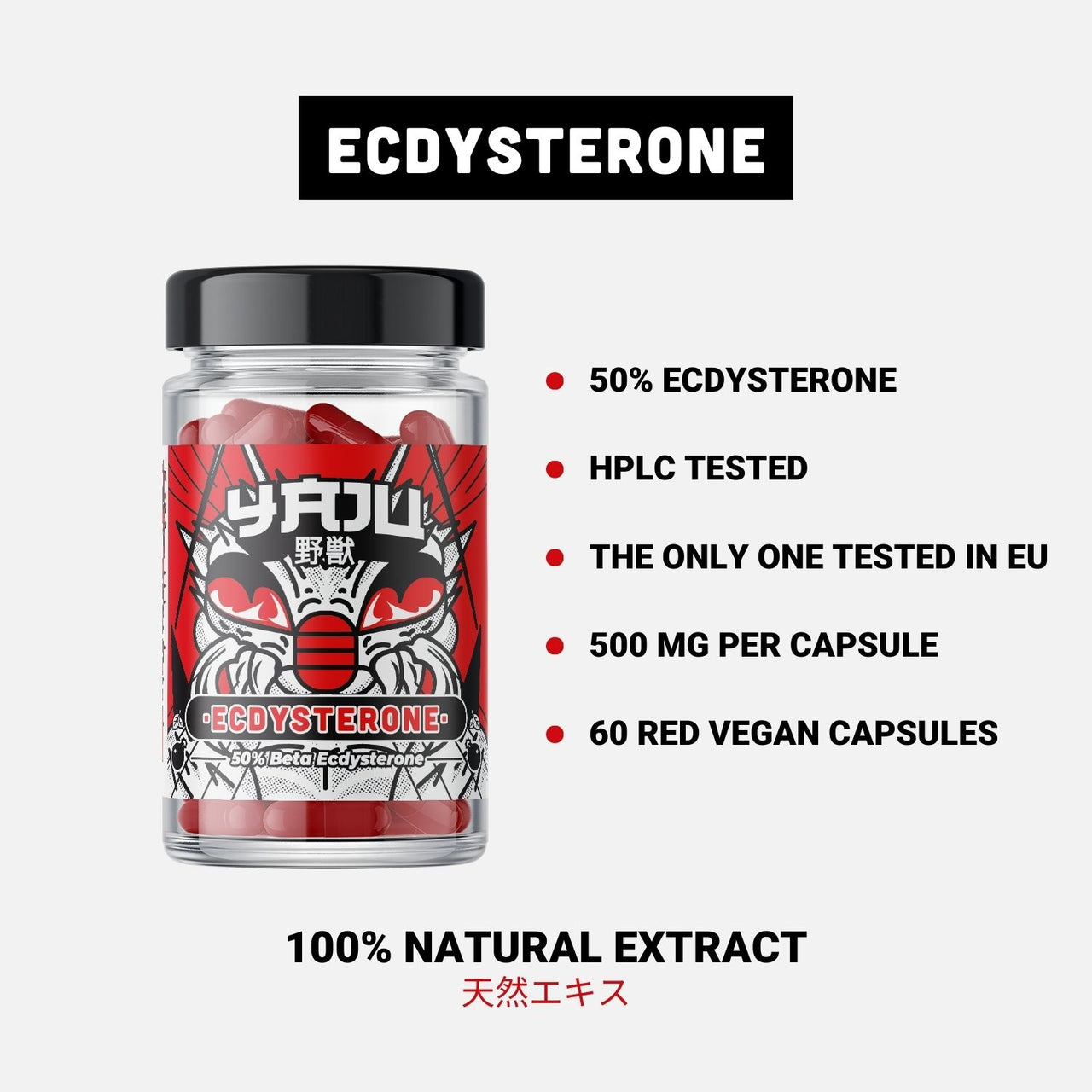 Beta Ecdysterone Supplement | Beta Ecdysterone 50% | YAJU